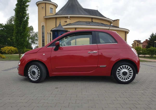 Fiat 500 cena 21900 przebieg: 110759, rok produkcji 2010 z Rzeszów małe 742